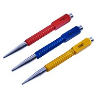 Amtech 3pc Colour Coded Nail Punch Set